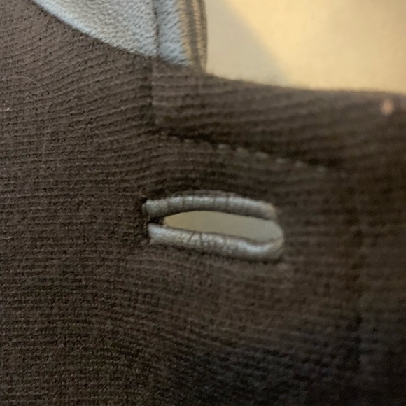 Teri Jon Vintage black Wool/leather jacket, size 6/8 - Picture 7 of 8